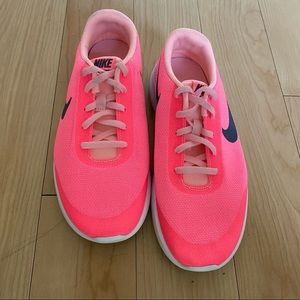 New Nike | Pink Flex Experience 7 Lace Tie Running Sneakers, 7